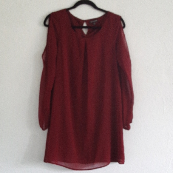 As U Wish dress/tunic maroon size medium - Picture 3 of 5